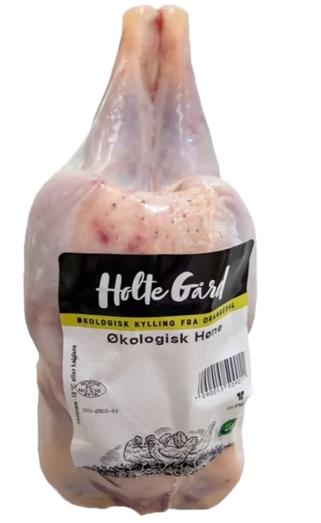 Høne hel Økologisk 850g Holte