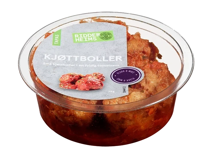 Kjøttboller i Tomatsaus 75g Ridderheims