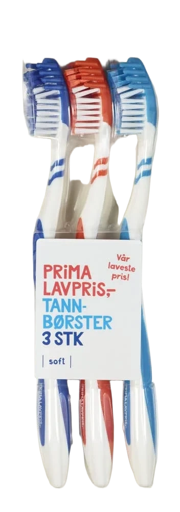 Tannbørster Soft, 3 stk