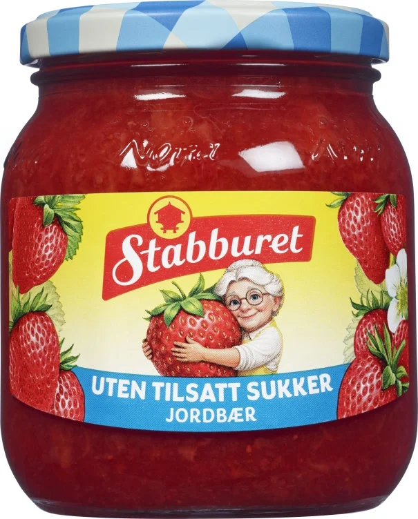 Jordbærsyltetøy u/Sukker 380g Stabburet