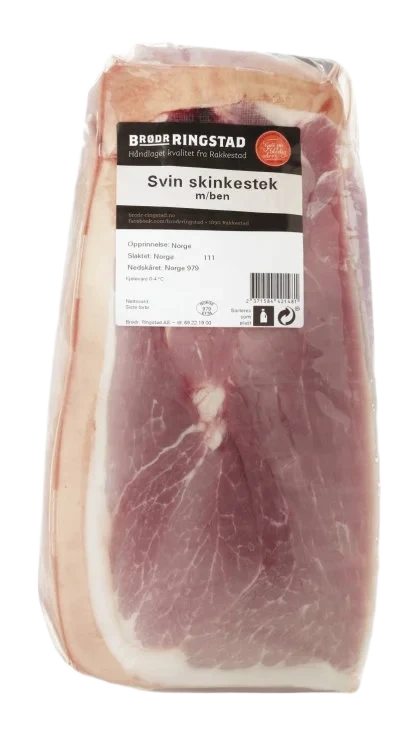 Svin Skinkestek m/Ben Ca1,5kg Brødr Ringstad