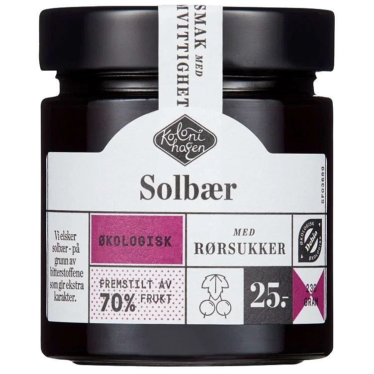 Syltetøy solbær økol.   230g