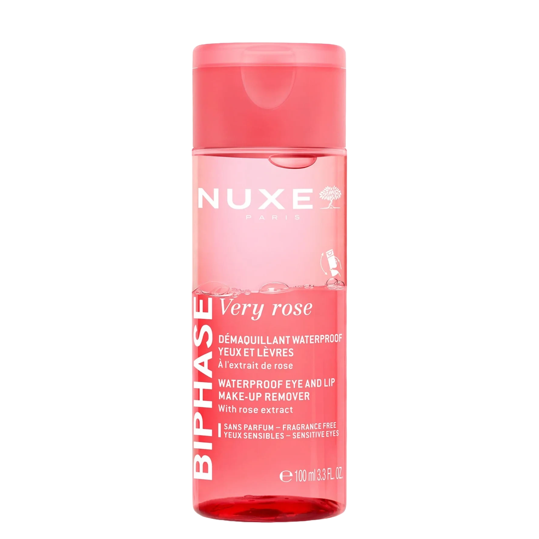 Nuxe Biphase Makeup Remover, Very Rose 100 ml