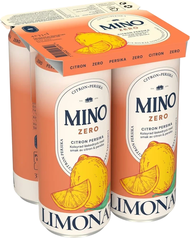 Limonata Citron Persika Zero 4x33cl
