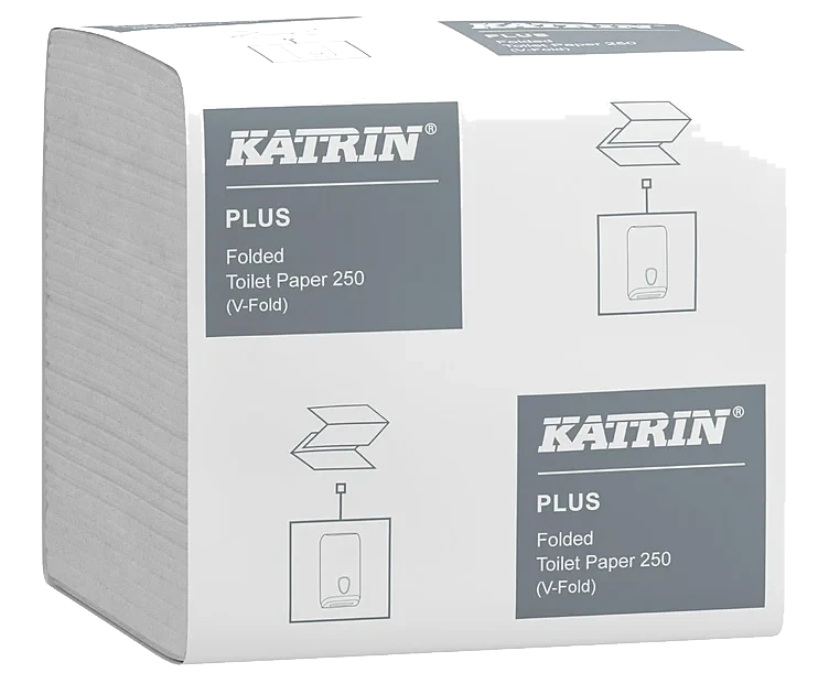 Katrin plus bulk pack toalettpapir i ark   250stk