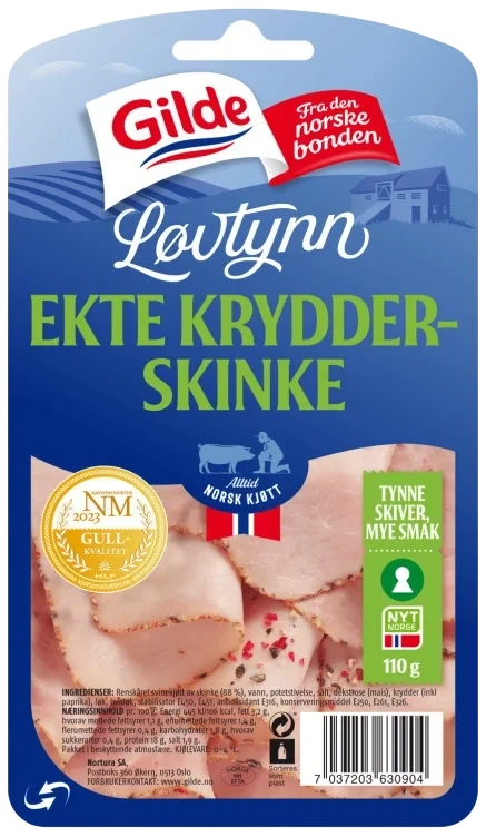 Krydderskinke Løvtynn 110g Gilde