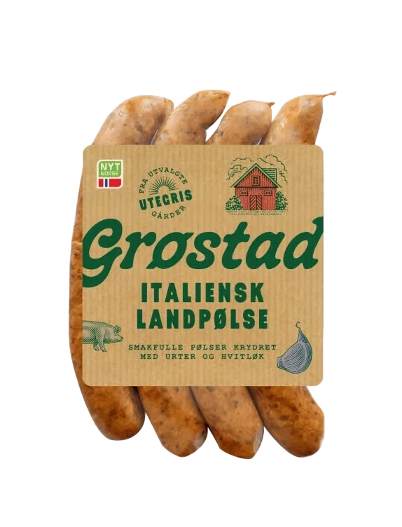 Landpølse Italiensk 240g Grøstad