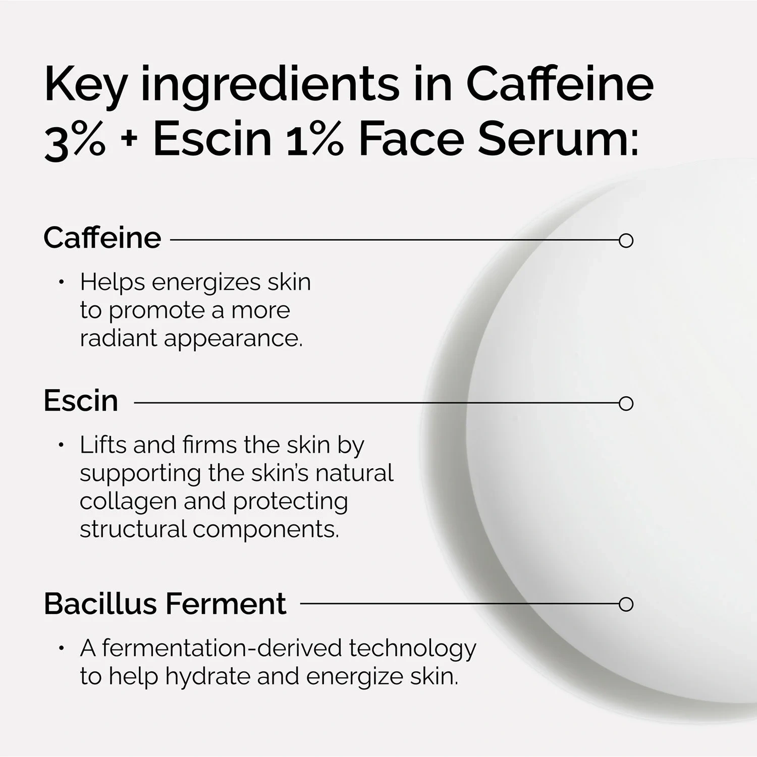 The Ordinary Caffeine 3% + Escin 1% Face Serum