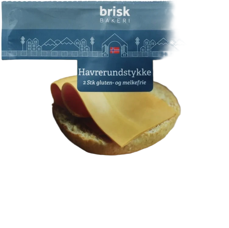 Havrerundstykker Gl.Fri&Laktosefri 160g Brisk Bakeri