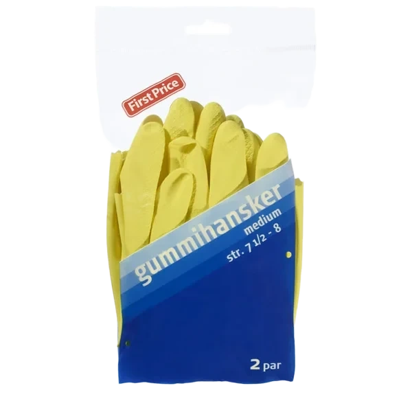 Gummihansker M 2par First Price