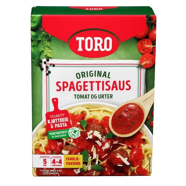 Spagettisaus familiepk 4x53g