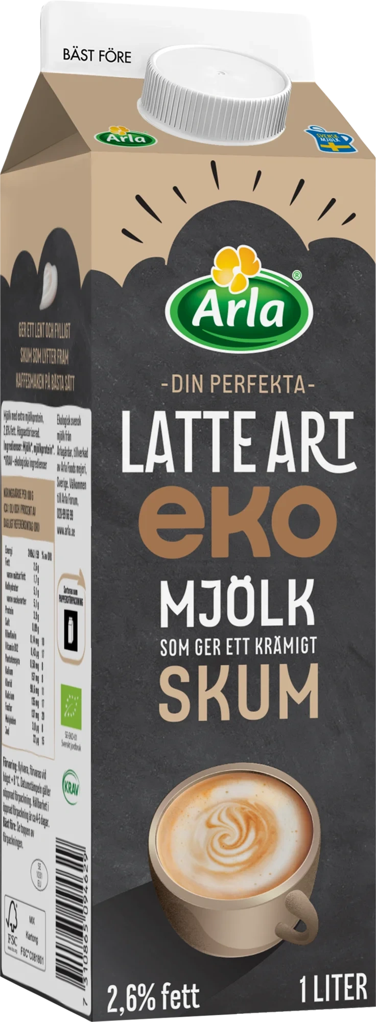 Arla Latte Art® mjölk 2.6%