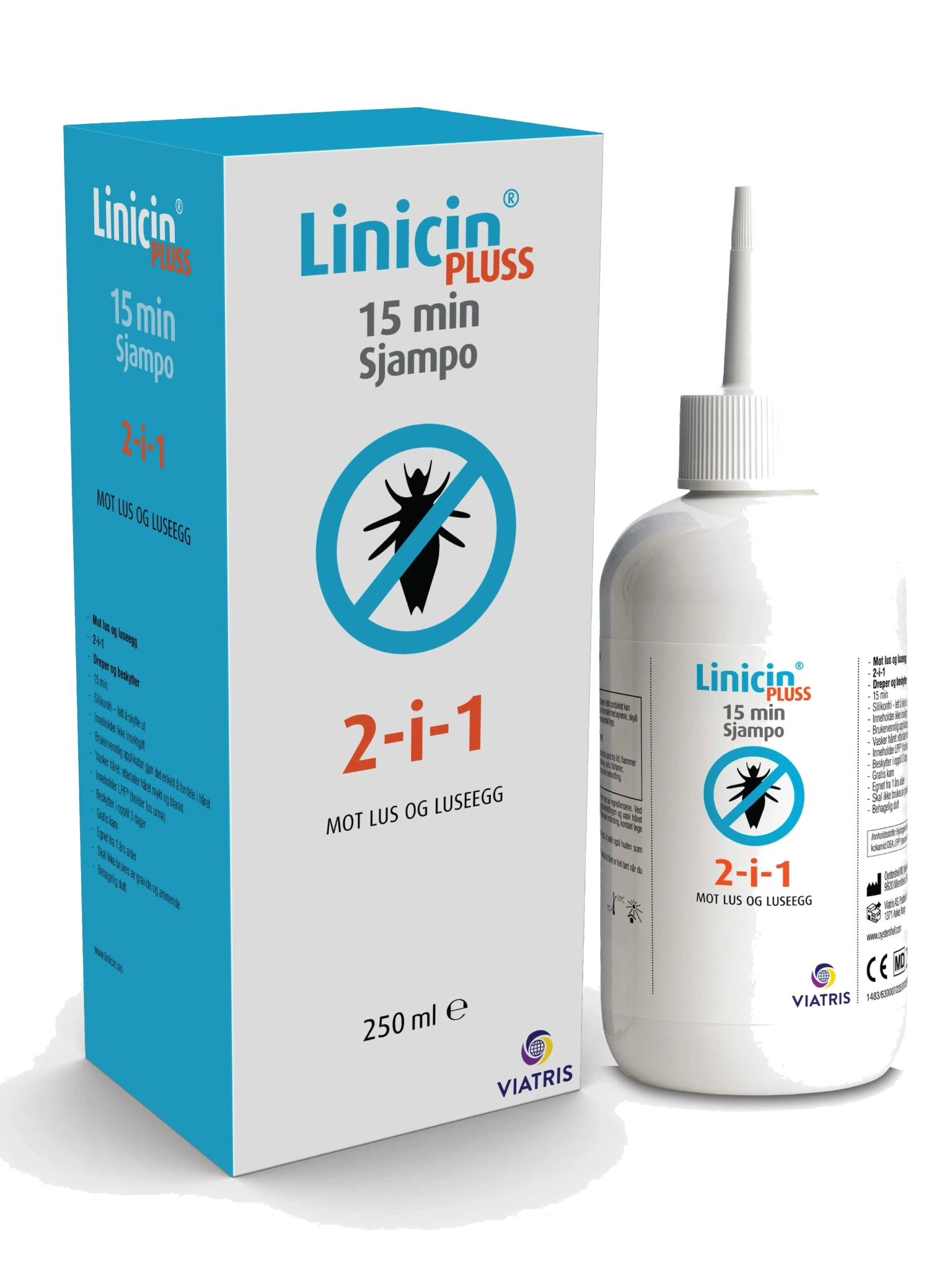 Linicin Pluss 15min shampoo, 250 ml