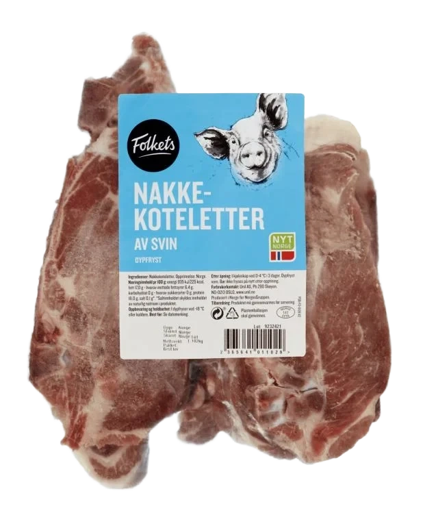 Svin Nakkekotelett Ca1kg Folkets