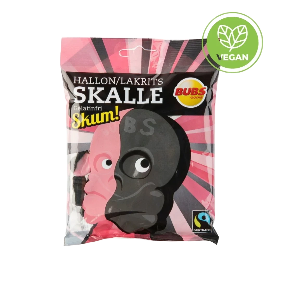 Bubs Lakris og Bringebær Skaller Skum 90 g