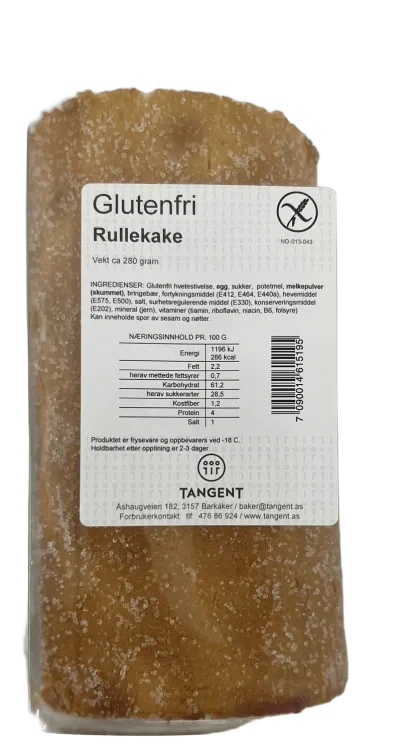 Rullekake glutenfri 280g Tangent