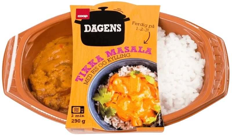 Coop Dagens Tikka Masala Kylling & Ris