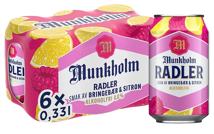 Munkholm Radler Br.Bær/Sitron 0,33lx6 boks