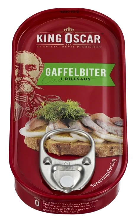 Gaffelbiter i dillsaus  50g