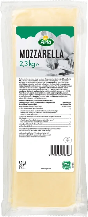 Mozzarella, arla, hel   2,3kg