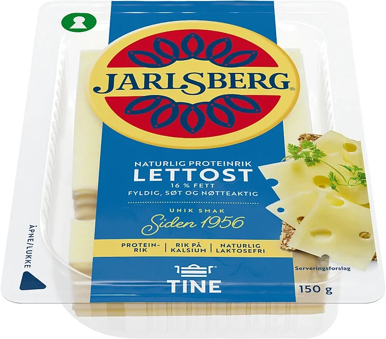 Jarlsberg lettere 16% 150g