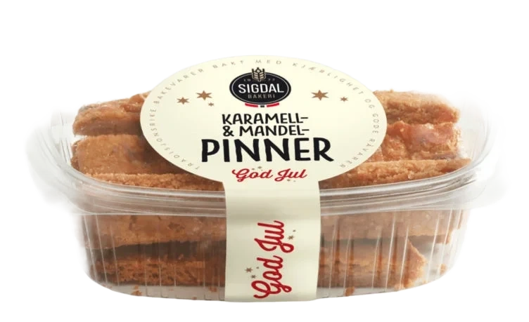 Brune Pinner Karamell&Mandel 160g Sigdal