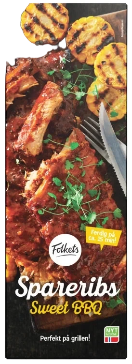 Spareribs Sweet Bbq Ca600g Stekt Perfekt