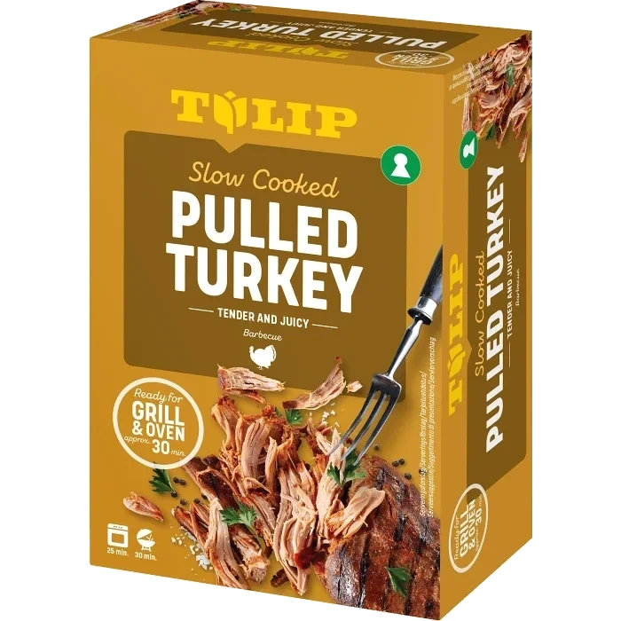 Pulled Turkey Färsk 400g Tulip