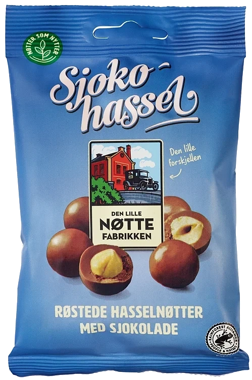 Sjokohassel  70g
