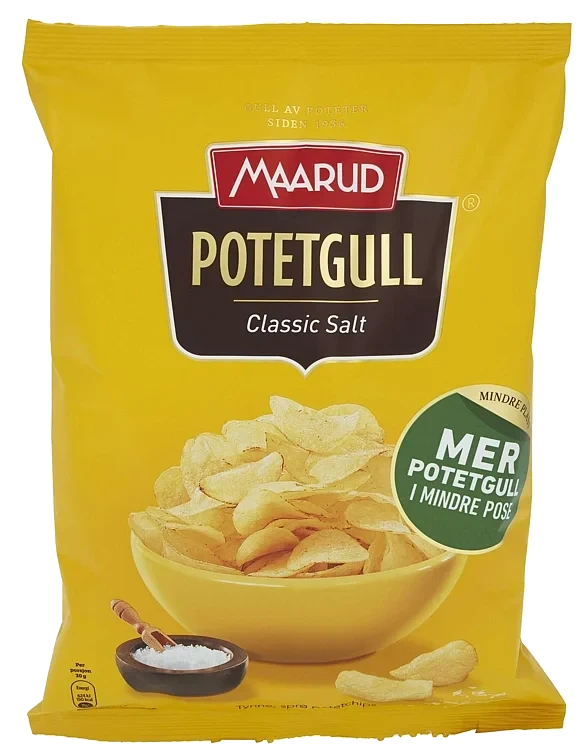 Potetgull classic salt   250g
