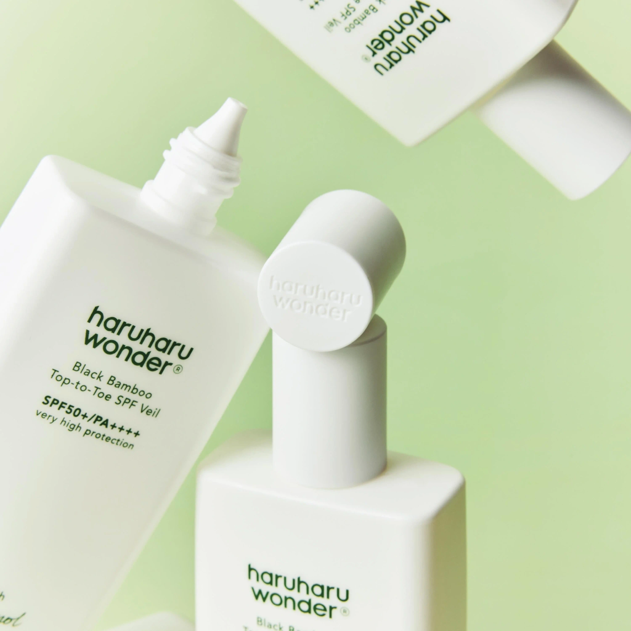 haruharu wonder Black Bamboo Top-to-Toe SPF Veil SPF50+ PA++++, 100 ml