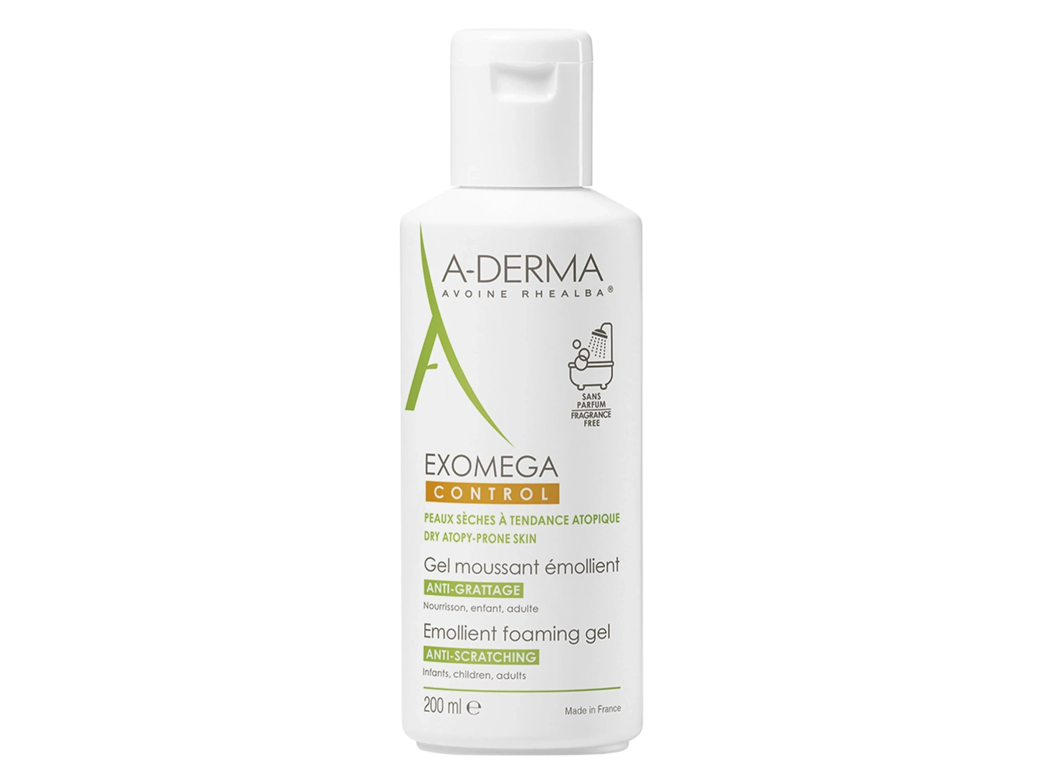 A-Derma Exomega Control Foaming Gel, 200 ml