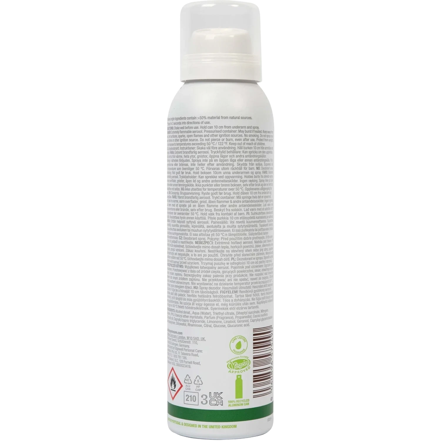Bulldog Original Spray Deodorant 125 ml