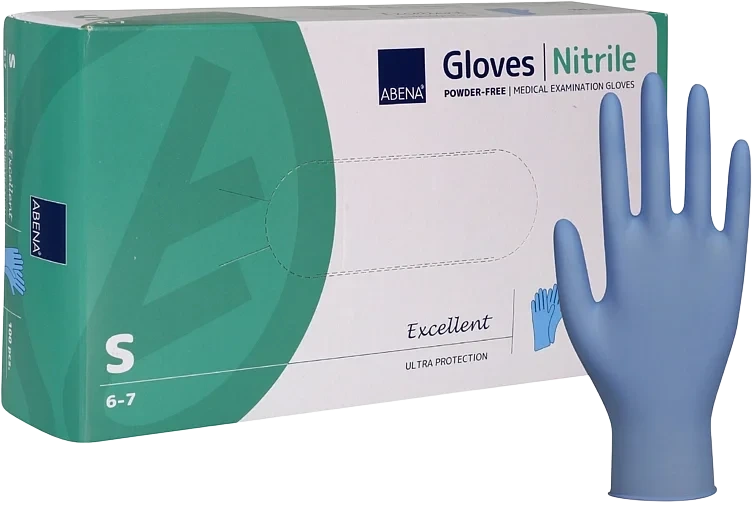 Engangshanske Abena Excellent Ultra Protection S Blå Nitril