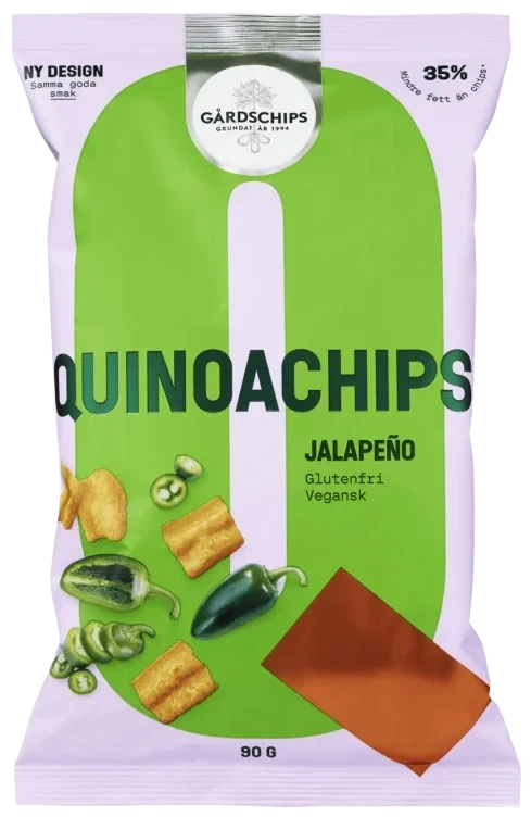 Quinoachips Jalapeno 90g Gårdschips