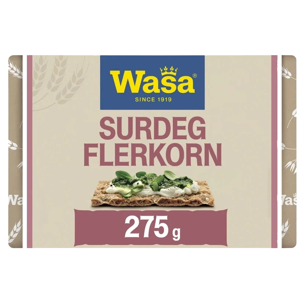 Knekkebrød Surdeig Flerkorn 275g Wasa