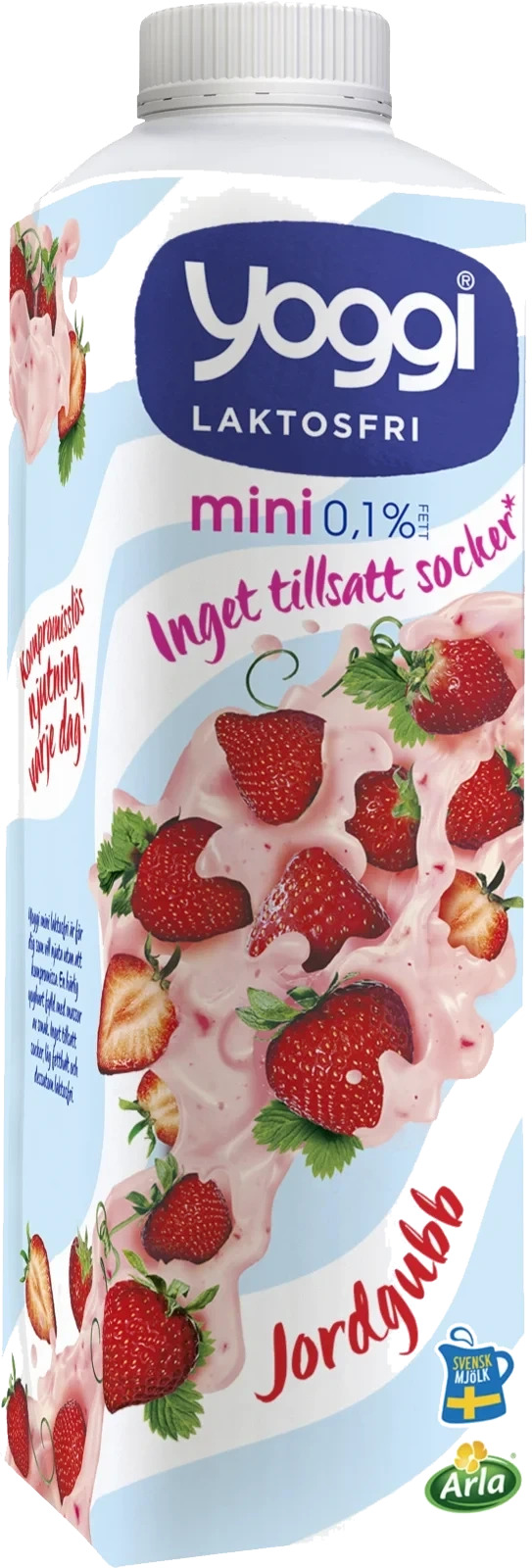 Mini laktosfri yoghurt jordgubb