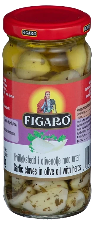 Hvitløk Marinert m/Urter 240g Figaro