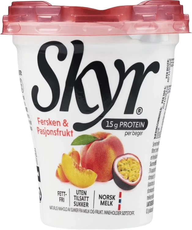 Skyr Fersken&pasjonsfrukt 160g Q