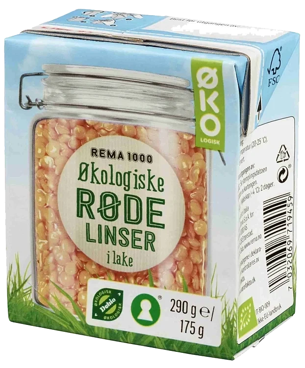 Røde linser økol.     290g