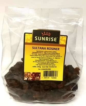 Sunrise Sultana Rosiner 220g