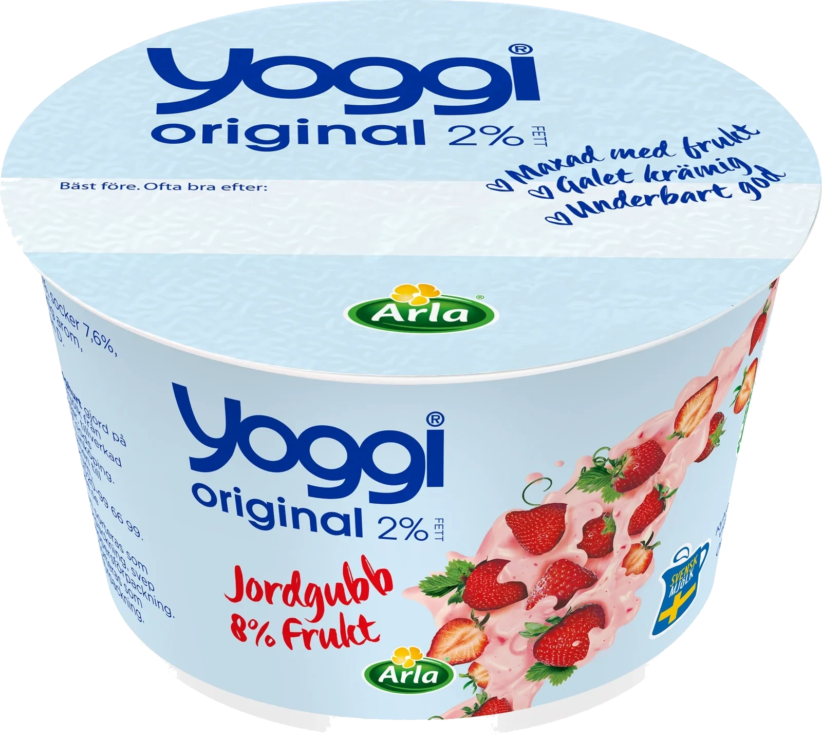 Original yoghurt jordgubb portion