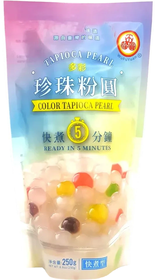 Wu Fu Yuan Tapiokaperler Farge 250g