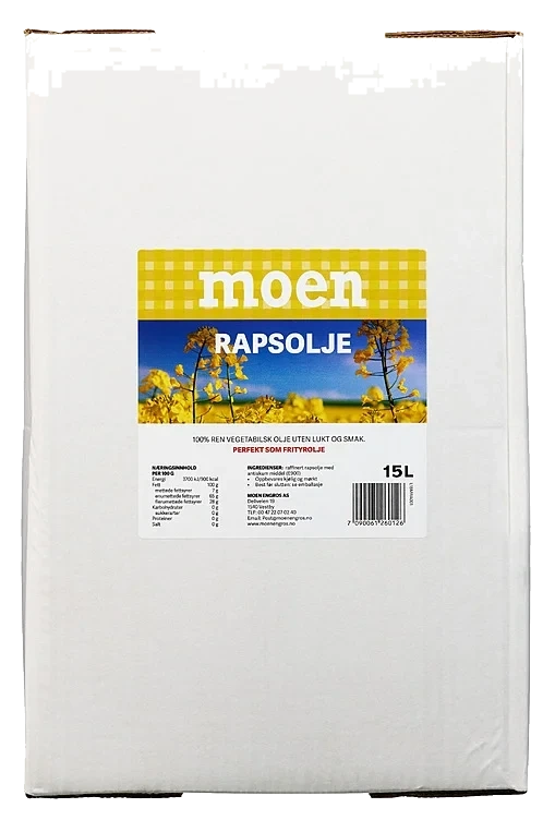 Rapsolje bag in box  15l