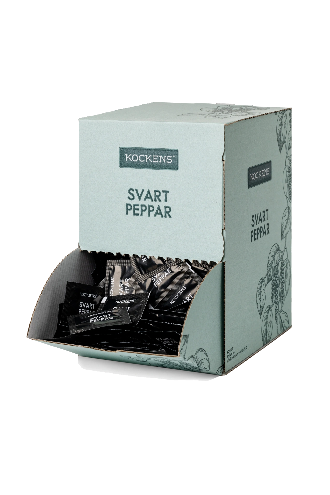 Svartpeppar grovmalen, portion
