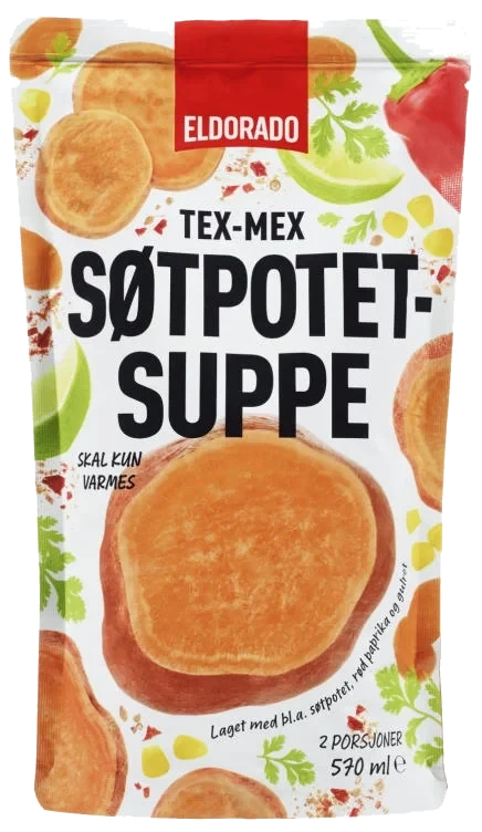 Søtpotetsuppe Tex-mex 570ml Eldorado