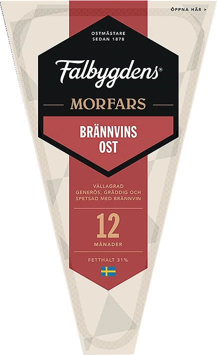 Morfars Brännvinsost lagrad 12 mån