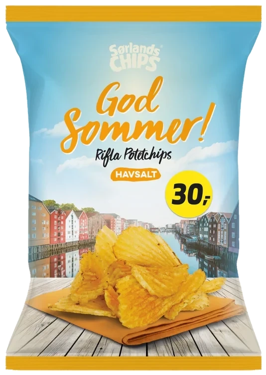 SørlandsChips RIFLA SOMMERCHIPS HAVSALT