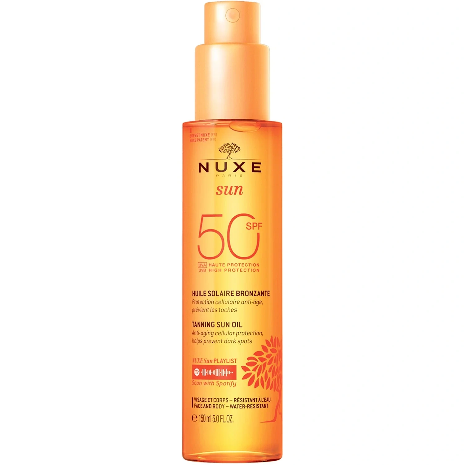 NUXE Sun Oil Spray Face & Body SPF50 150 ml