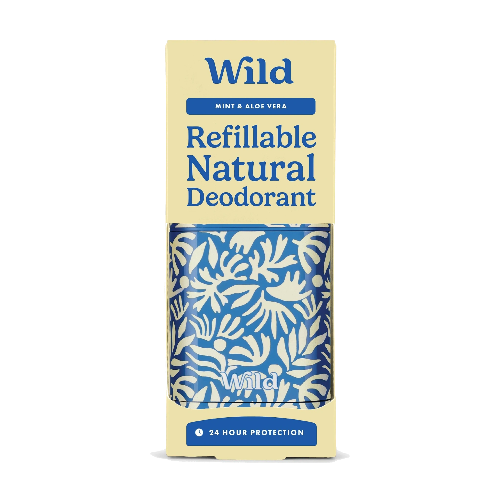 Wild Deo Matisse Case Mint & Aloe Vera Startpakke, Blå, 40 g